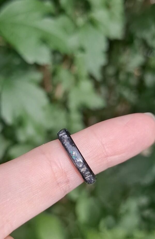 Asche Ring, schwarz , schmal – Bild 2