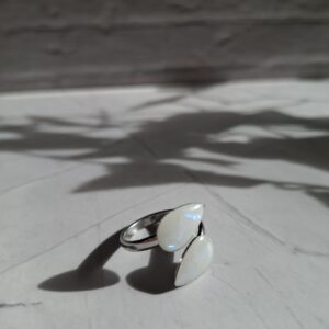 Silber Ring - Opal inspiriert