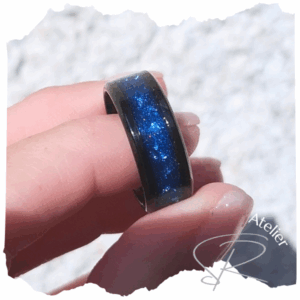 Galaxy Ring schwarz breit